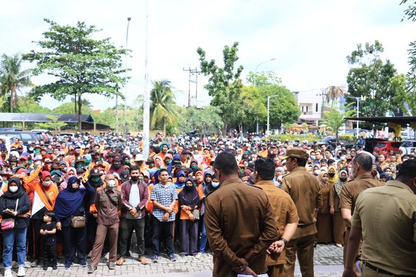 Pastikan Data Penyapu Jalan, Pj Walikota Pekanbaru Sidak Kantor DLHK