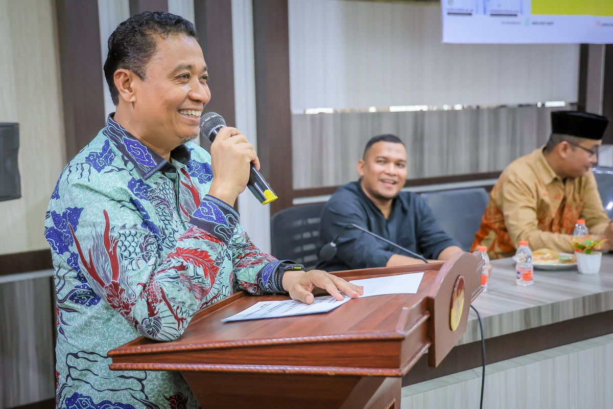 Wakil Wali Kota Pekanbaru, Markarius Anwar membuka langsung Pelatihan Digital Marketing
