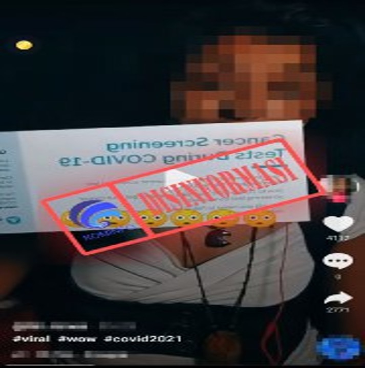 [DISINFORMASI] Vaksin Covid-19 Dapat Menyebabkan Kanker Serviks