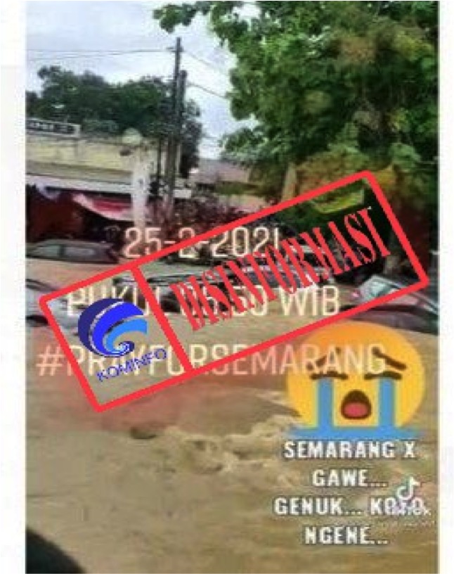 [DISINFORMASI] Video Kendaraan Terseret Arus Banjir di Semarang