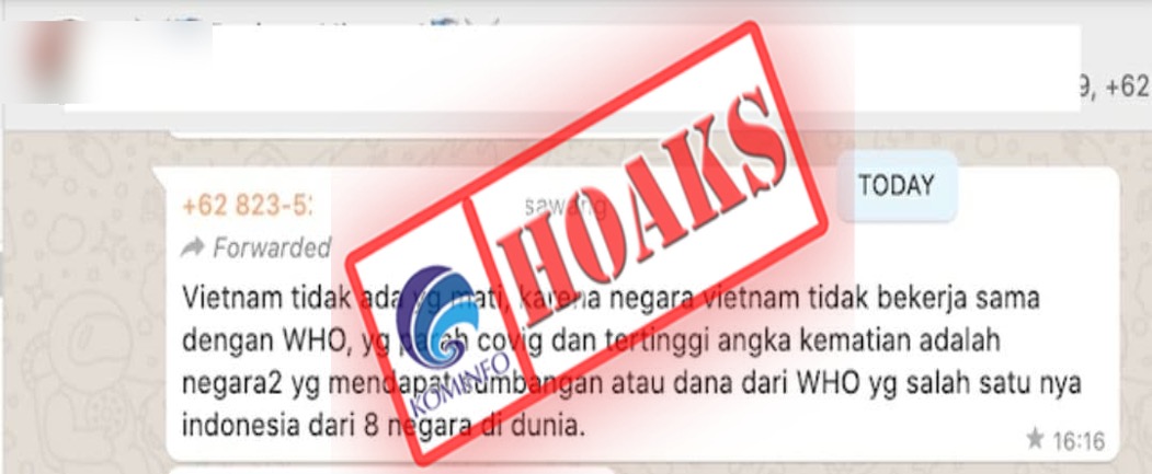 [HOAKS] Tidak Ada Kasus Kematian Covid-19 di Vietnam