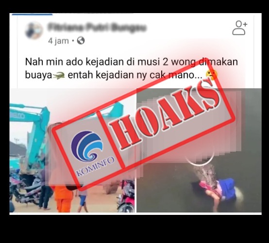 [HOAKS] Video Wanita Dimakan Buaya di Sungai Musi Palembang