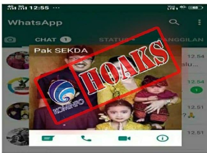 [HOAKS] Akun WhatsApp Mengatasnamakan Sekretaris Kabupaten (Sekkab) Buleleng