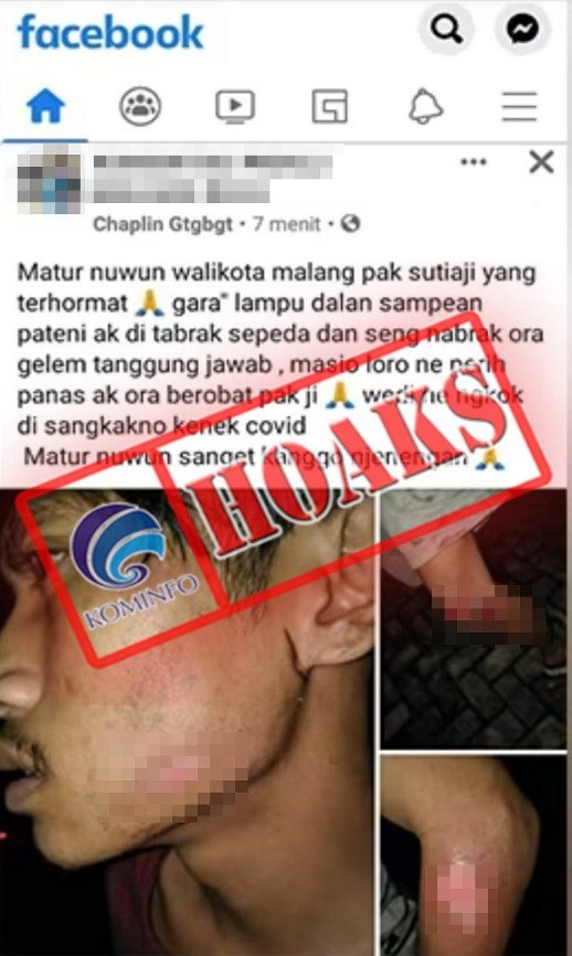 [HOAKS] Kecelakaan Lalu Lintas Akibat Pemadaman Lampu Jalan selama PPKM Darurat