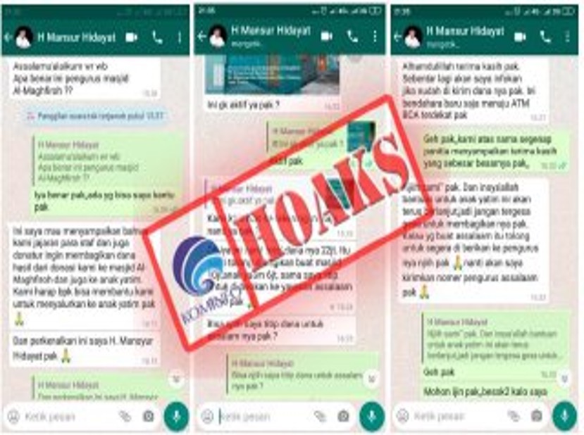 [HOAKS] Akun WhatsApp Mengatasnamakan Wakil Bupati Pemalang
