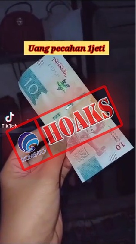 [HOAKS] Uang Baru Pecahan 1.0 Senilai Rp1 Juta