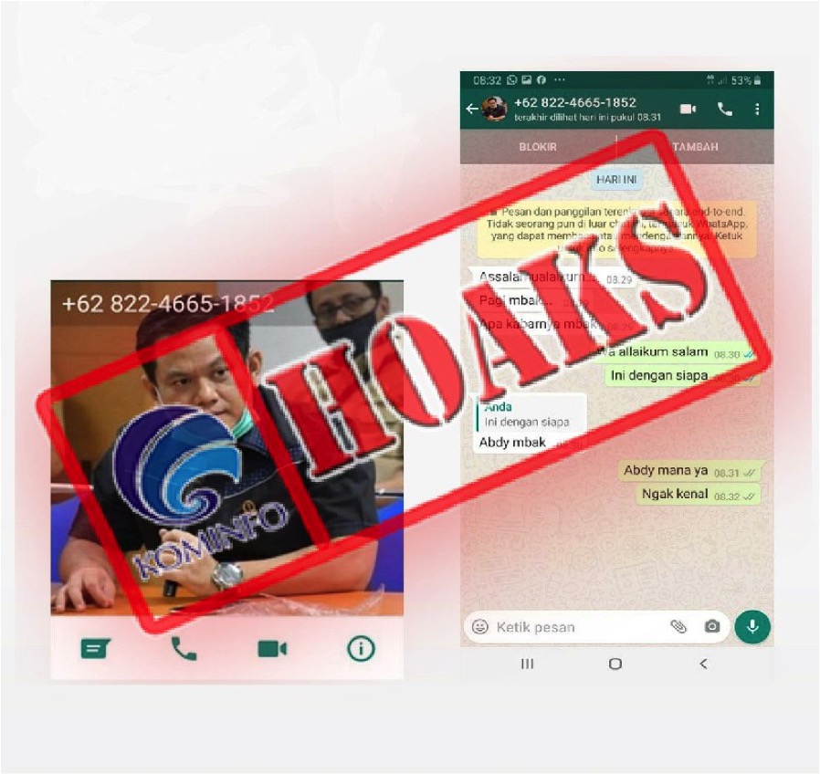 [HOAKS] Pesan WhatsApp Mengatasnamakan Anggota DPRD Jabar Abdy Yuhana