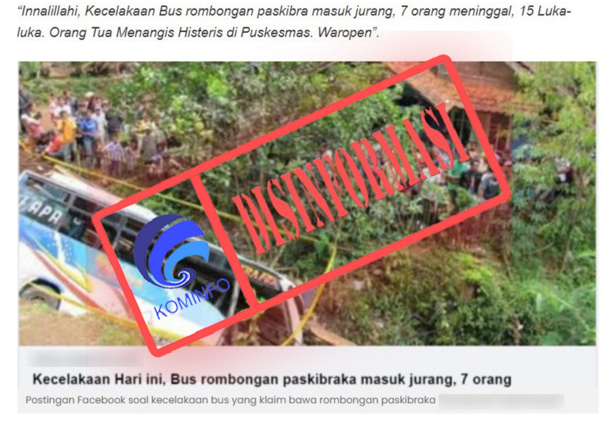 [DISINFORMASI] Kecelakaan Maut Rombongan Paskibraka di Papua