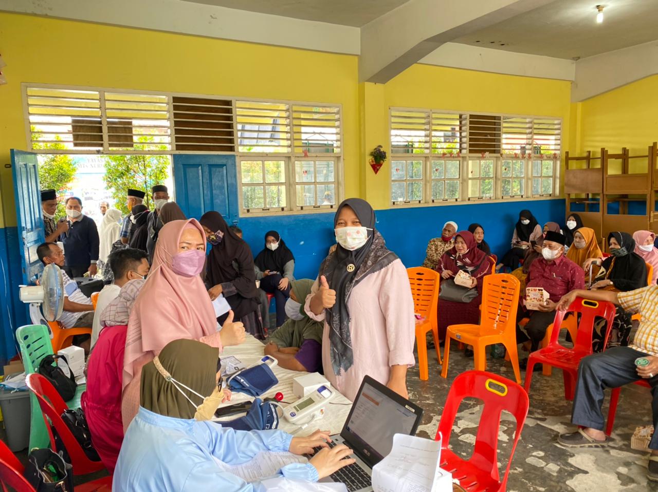 59 Lansia Divaksin di Puskesmas Rejosari