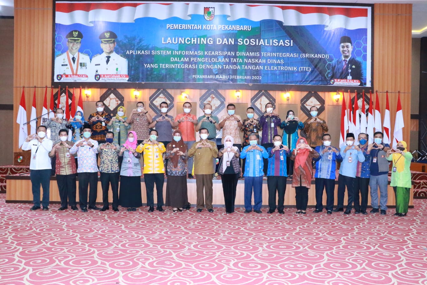 Pemko Pekanbaru Resmi Aplikasikan Srikandi Untuk Digitalisasi Arsip