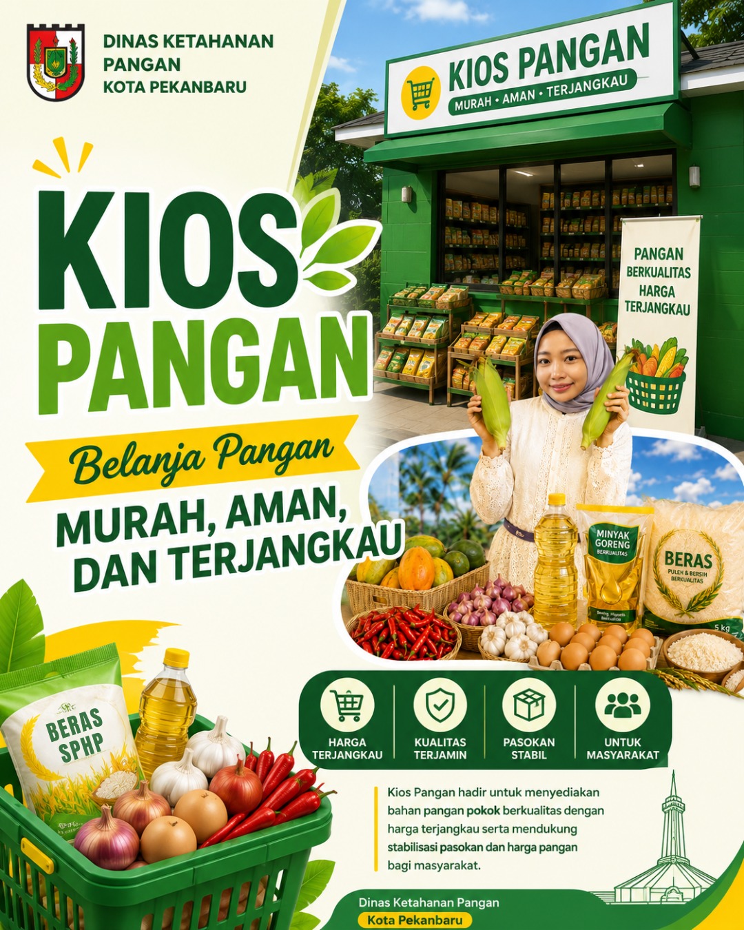 Kios Pangan Puan Berseri Kini Hadir di Beberapa Titik Strategis di Kota Pekanbaru