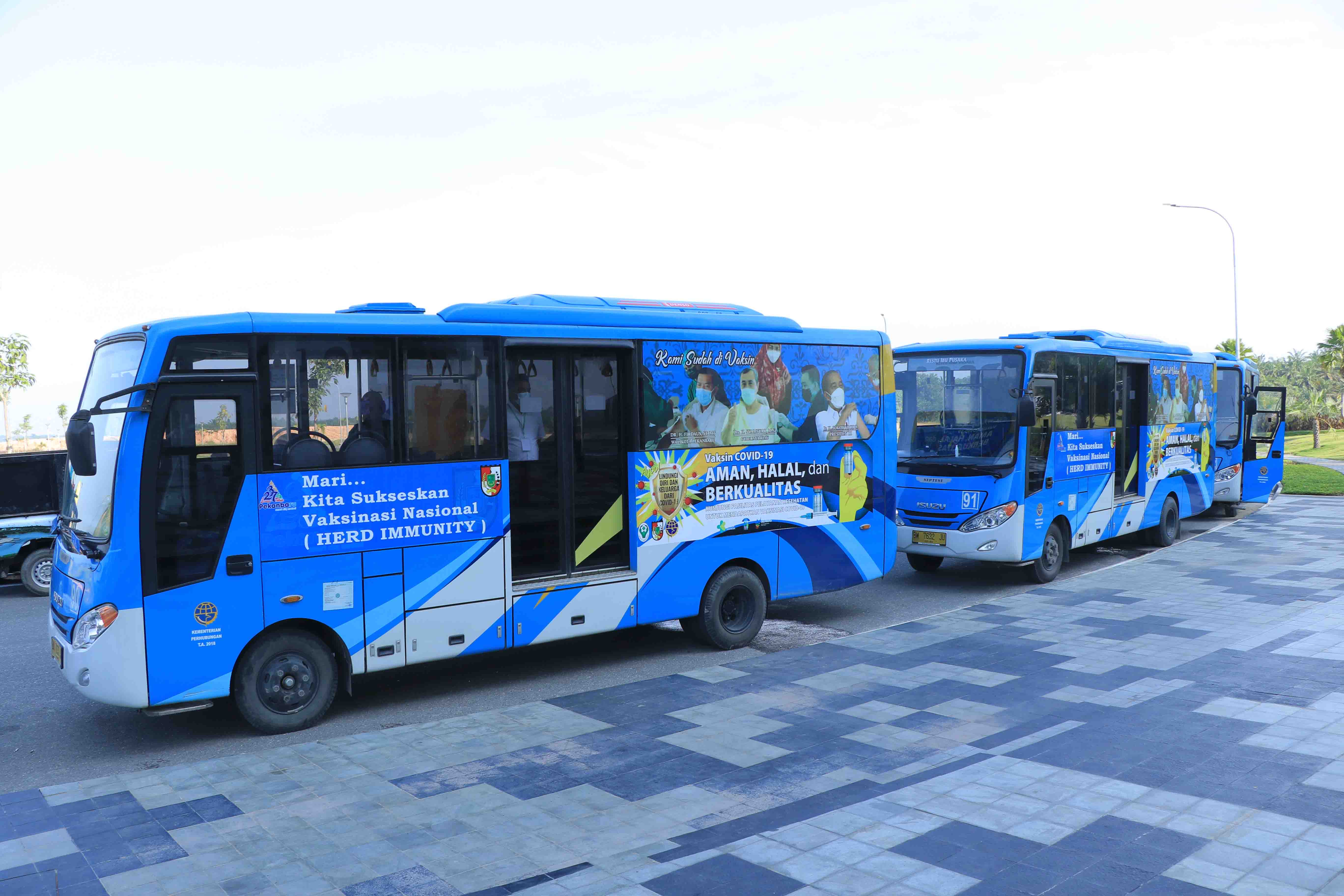 Minggu Depan Bus Vaksinasi Covid-19 Keliling Kembali Layani Warga Pekanbaru