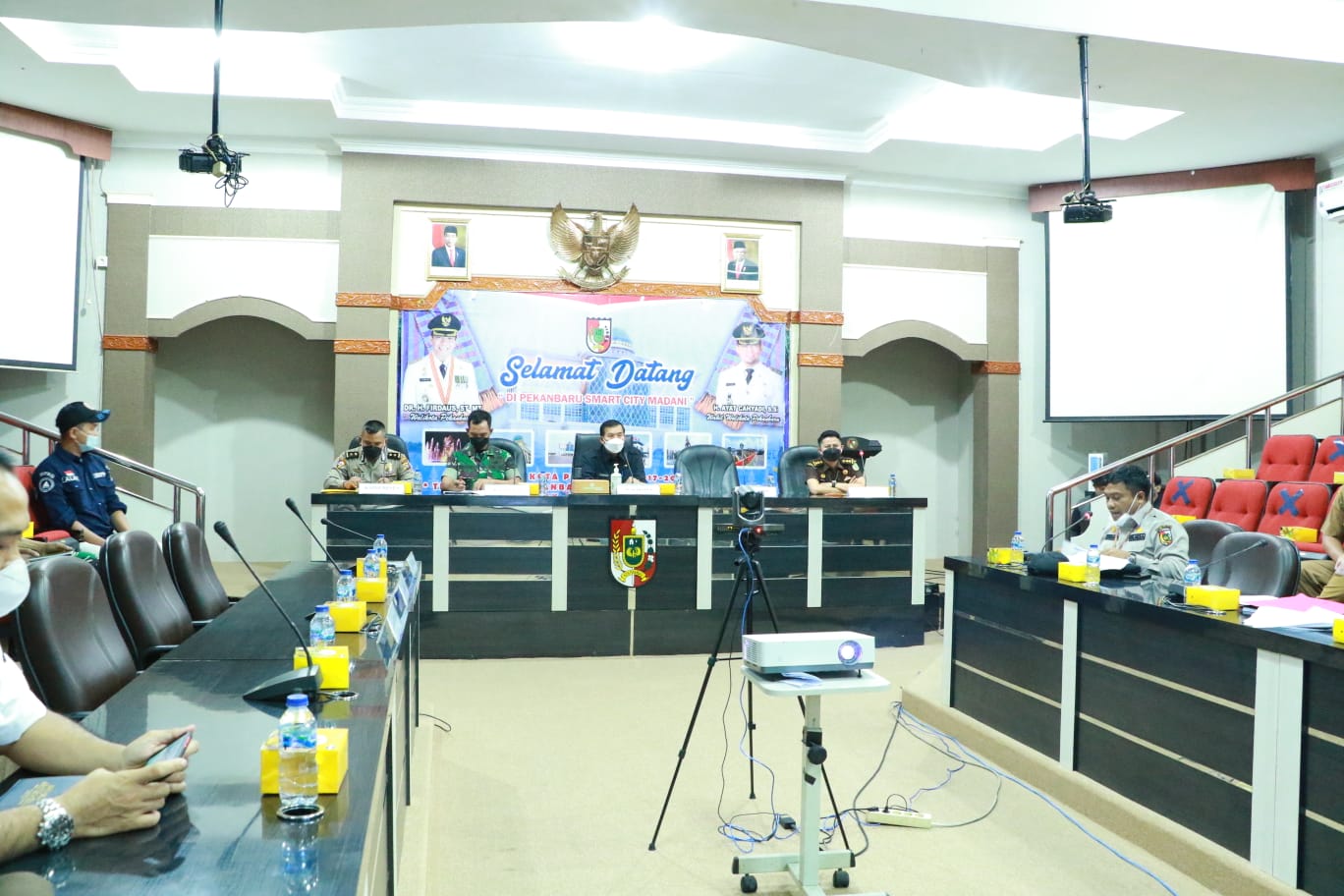 Wako Pekanbaru Dorong Optimalkan Penelusuran Kontak Erat Pasien Positif Covid-19