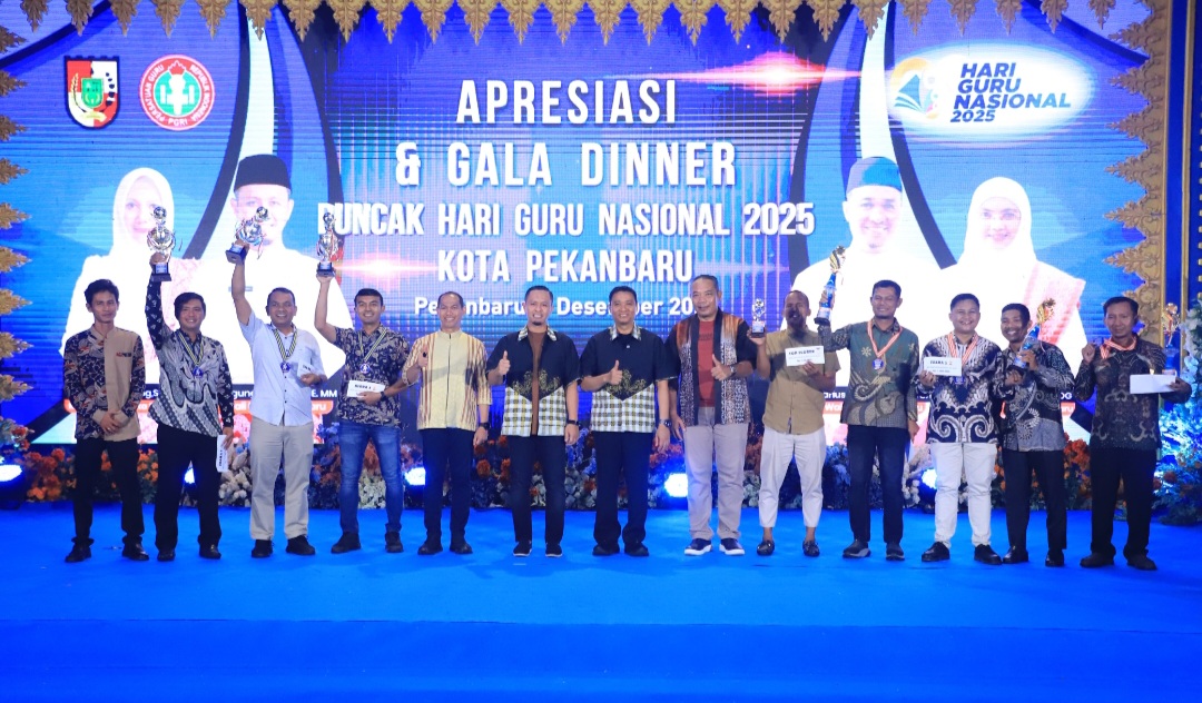 Puncak HGN Tahun 2025, Wali Kota Gala Dinner Bersama Ribuan Guru