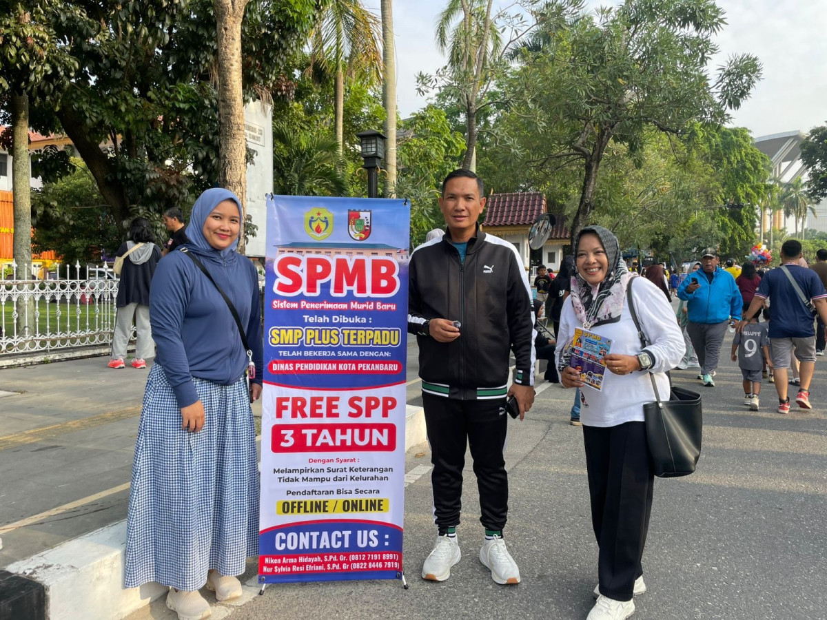 Disdik Pekanbaru Gelar Sosialisasi di CFD, Gandeng Sejumlah Sekolah Swasta dalam SPMB 2026