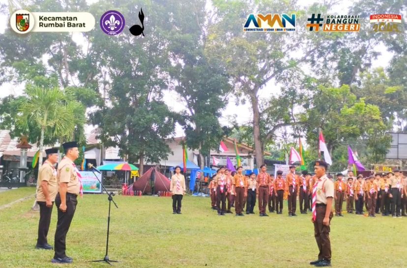 Kwartir Ranting Gerakan Pramuka Rumbai Barat Gelar Jambore Perdana di Pekanbaru