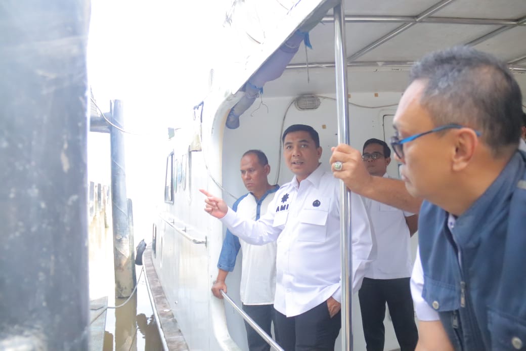 Pj Sekda Tinjau Infrastruktur di Pelabuhan Sungai Duku