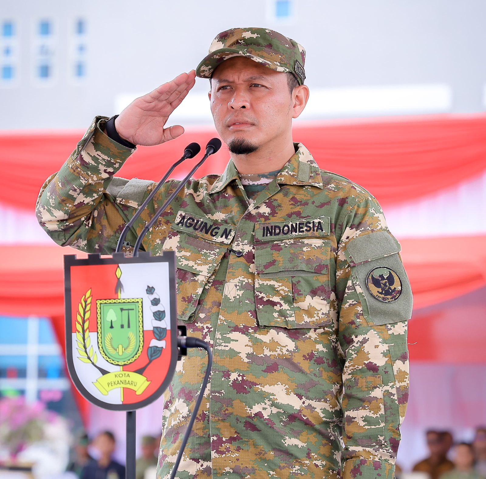 Wali Kota Pekanbaru Pimpin Upacara Pembukaan TMMD 2026 di Kecamatan Tenayan Raya