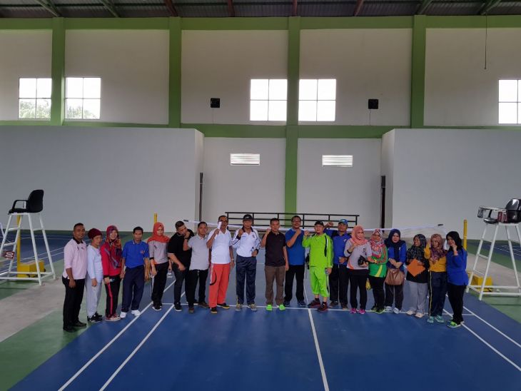 Kadispora Tinjau Sport Center di Tenayan Raya