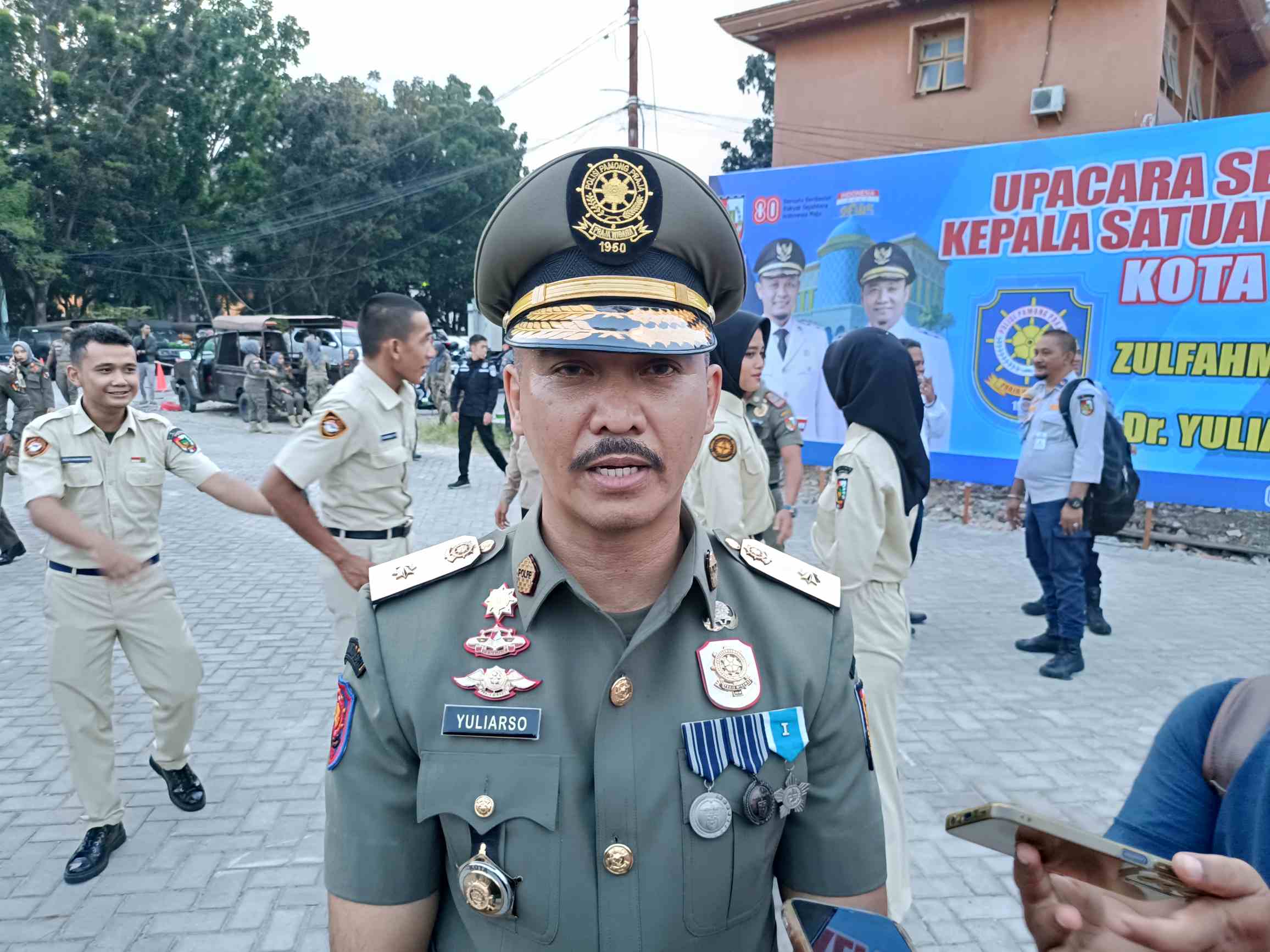 Wujudkan Kota Tertib, Satpol PP Pekanbaru Peringatkan PKL Tak Boleh Jualan di Sembarang Tempat