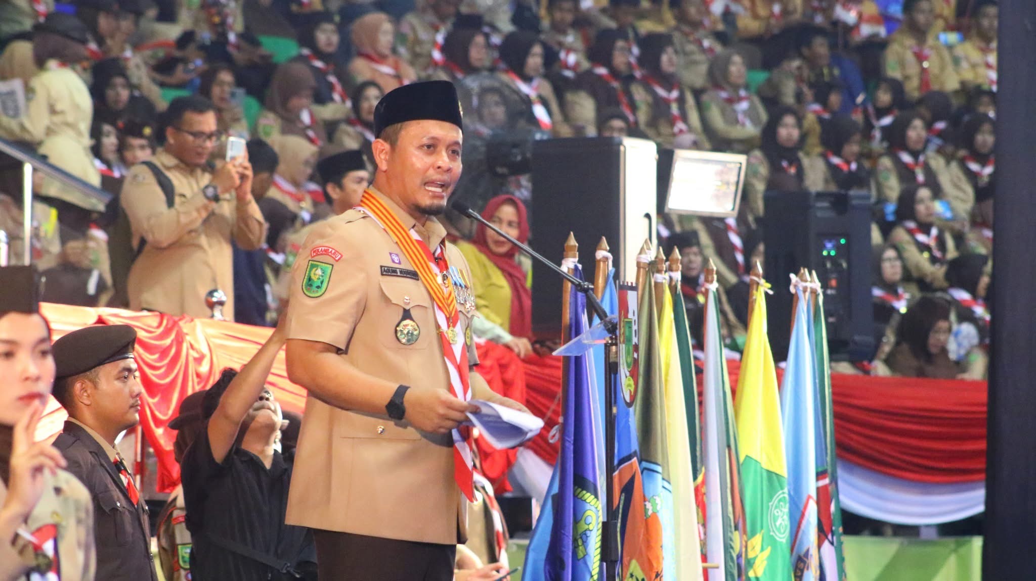 Hari Pramuka ke-65, Agung Dorong Gerakan Satu Siswa Satu Polybag