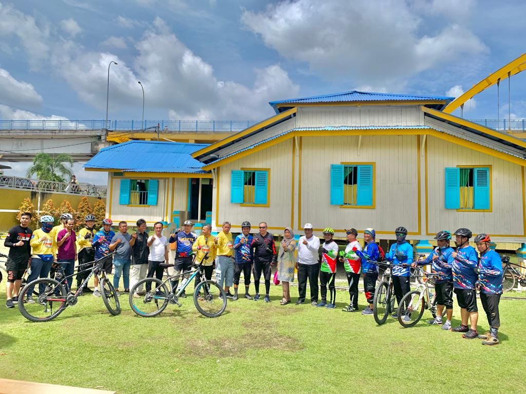 Pererat Silaturahmi, Pemko Pekanbaru dan Payakumbuh Gowes Bersama
