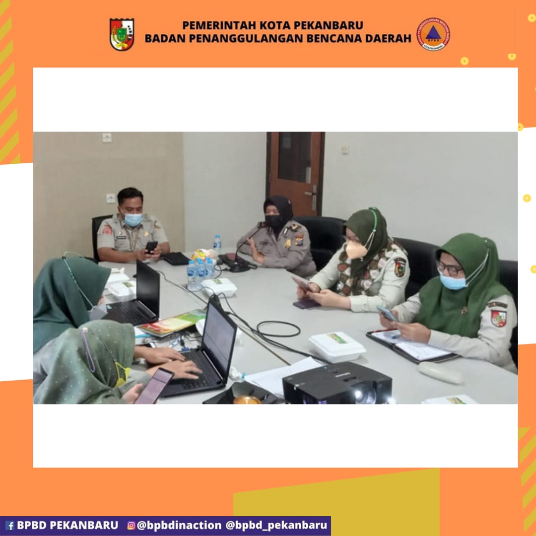 Image : BPBD Bahas Penanggulangan Bencana dengan Sat Binmas Polresta Pekanbaru