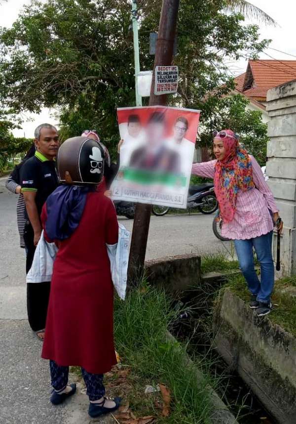 Panwascam Rumbai Cabut  APK Ditiang Listrik
