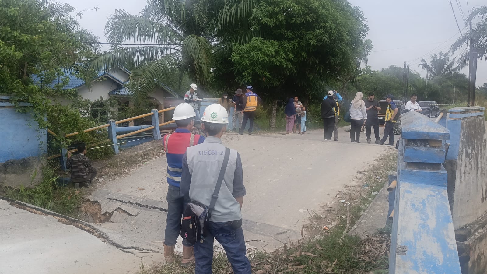 Jembatan Jalan Nelayan Amblas, Pemko Pekanbaru Koordinasi ke BWSS Segera Lakukan Perbaikan
