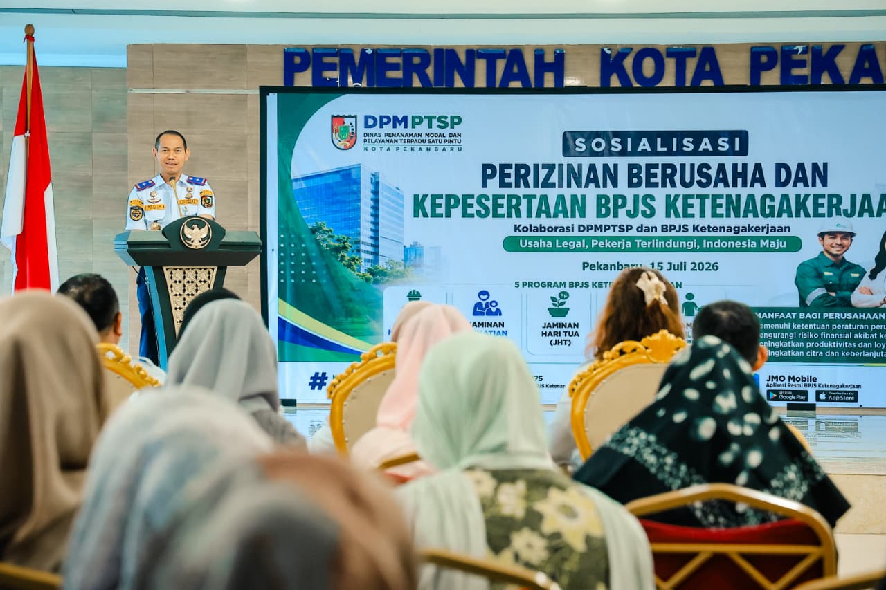 Pemko Pekanbaru Dorong Kepatuhan Perusahaan Daftarkan Pekerja ke BPJS Ketenagakerjaan