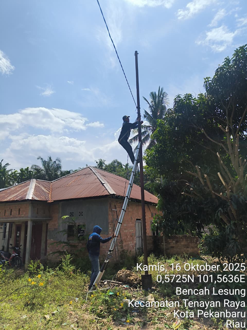 Usai Kunker Wako Agung ke Melebung, Dishub Pekanbaru Pasang 20 Titik PJU