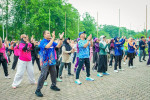 Image : Warga Rumbai Antusias Ikuti Jalan Santai dan Senam Bersama, Wali Kota Gaungkan Program Pekanbaru Sehat