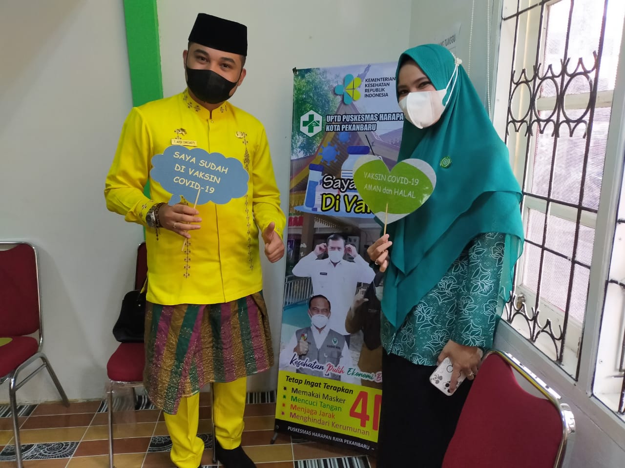 Dukung Upaya Pengendalian Covid-19, ASN Kecamatan Bukitraya Divaksin