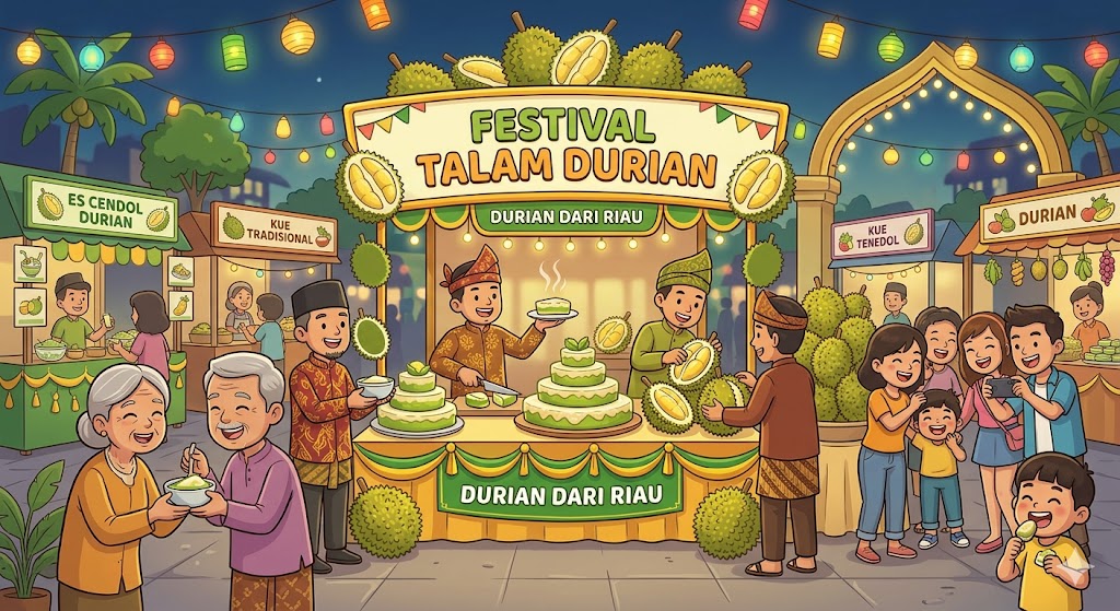 Festival Talam Durian Sepanjang 1 Km Bakal Meriahkan HUT Pekanbaru Ke-242