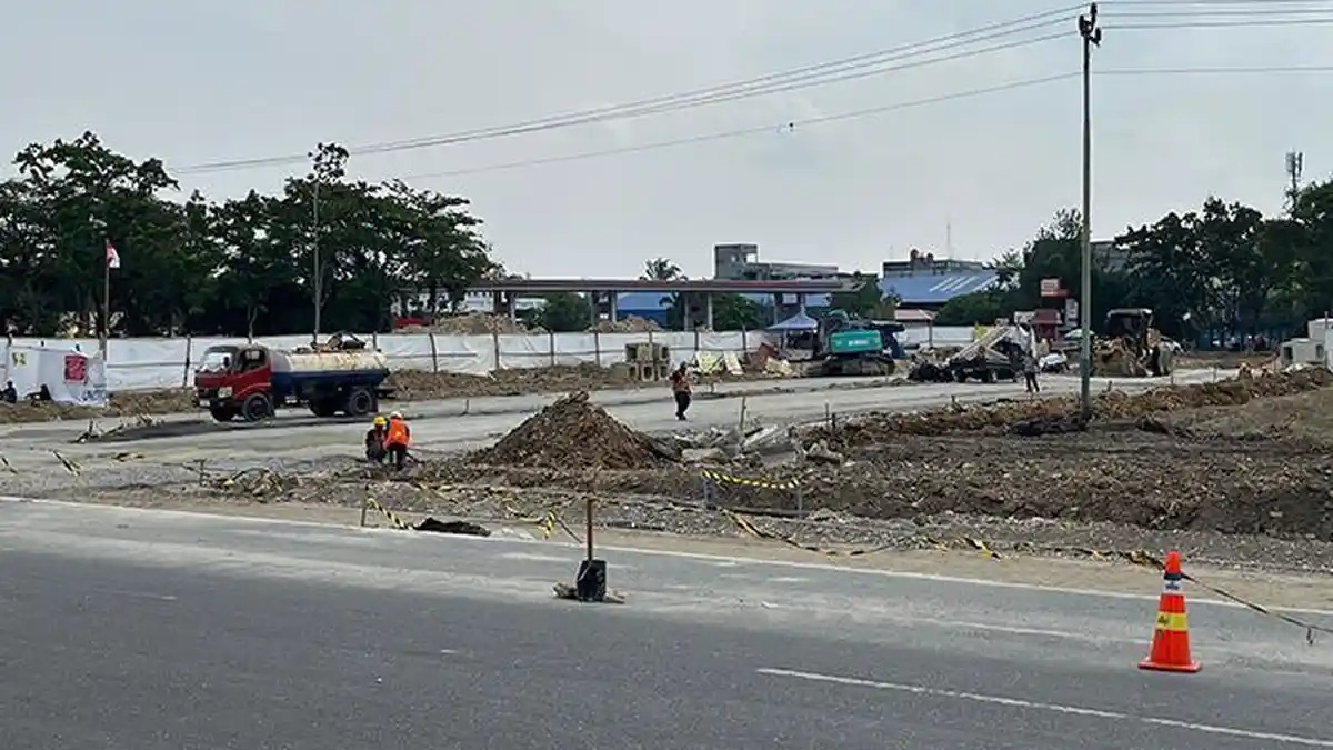 Dinas PUPR Pekanbaru Pastikan Pengerjaan Simpang Arifin-Sudirman Sudah 30 Persen