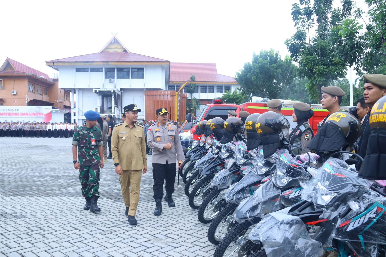 Satpol Pekanbaru PP Terima 10 Unit Motor Patroli Baru, Perkuat Pengawasan dan Penegakan Perda