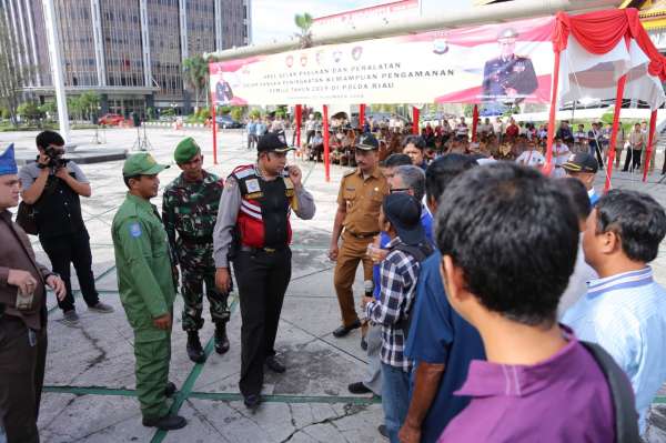 Polda Riau Gelar Simulasi Pengamanan Pemilu