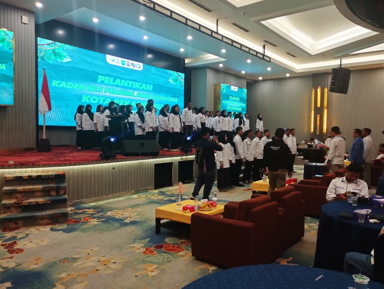 Pemko Pekanbaru Apresiasi Pelantikan Kader Inti Pemuda Anti Narkoba Pekanbaru 2024-2027