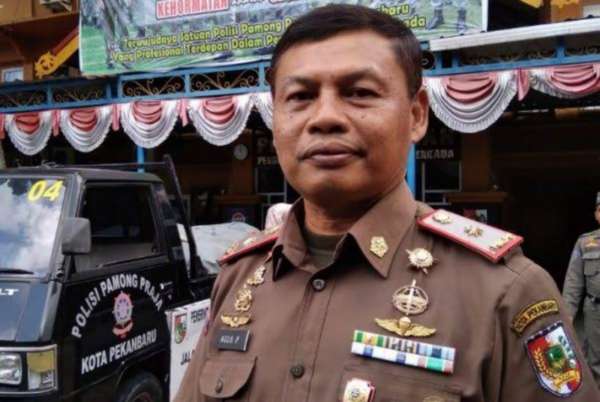 Awal Februari, Satpol PP Pekanbaru Tertibkan Pedagang Sekitar STC