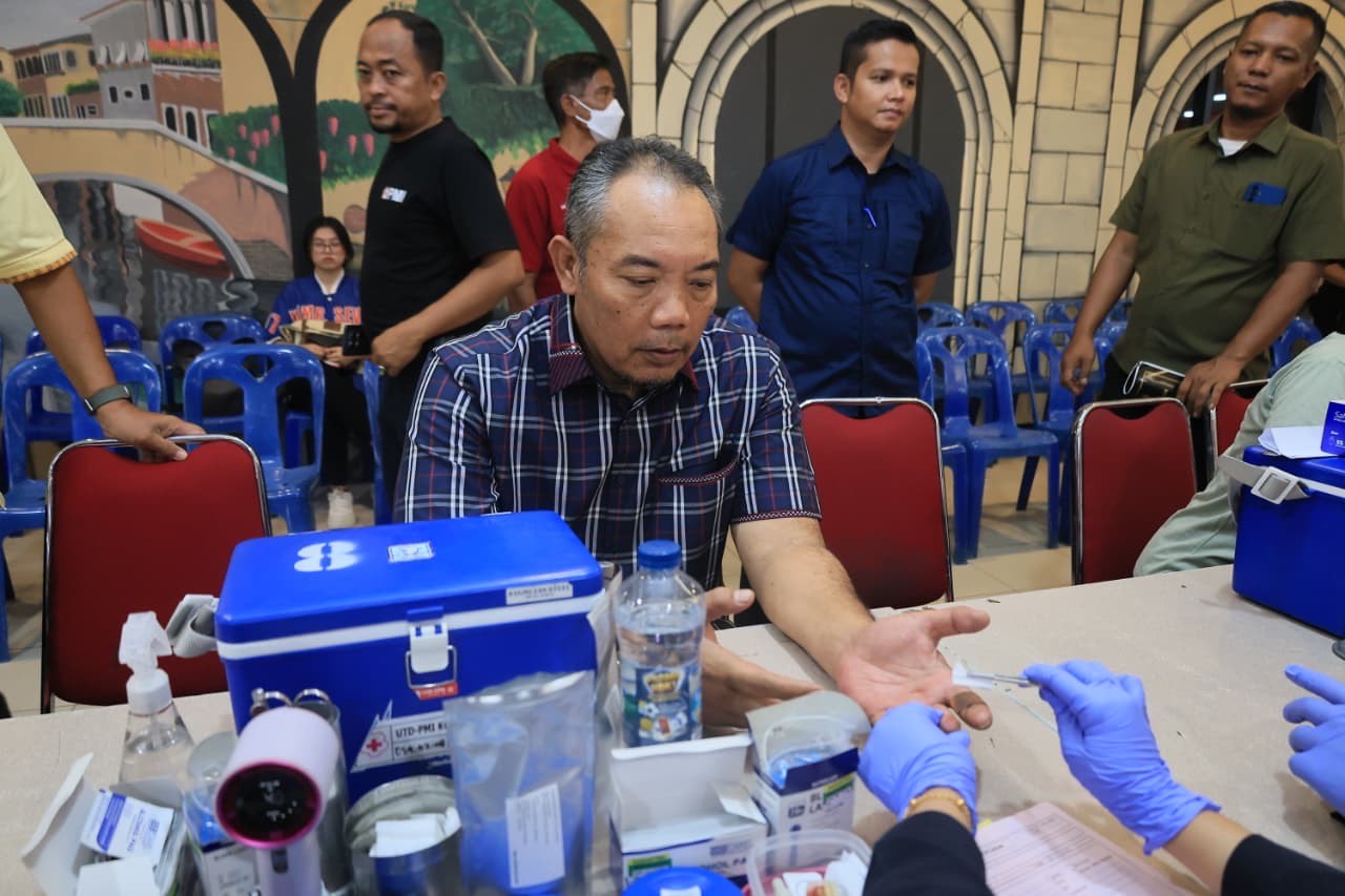 Pemko Pekanbaru Apresiasi Aksi Donor Darah di HUT Ke-50 Tahun BKGR