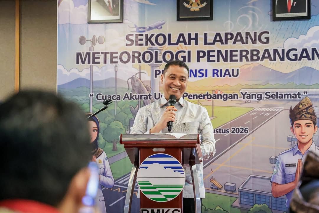 Wawako Apresiasi Kegiatan Sekolah Lapangan Meteorologi Penerbangan tahun 2026 di Kota Pekanbaru
