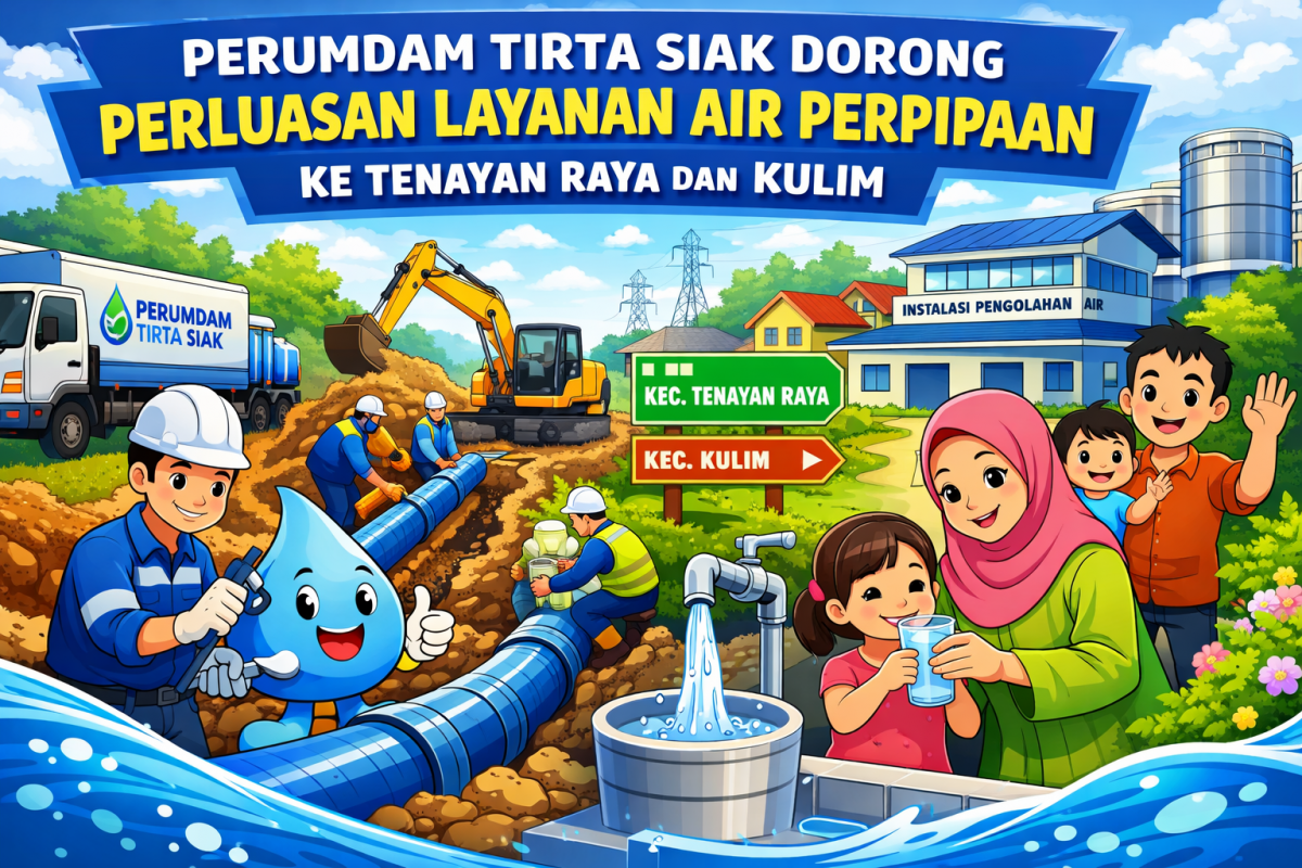 Perumdam Tirta Siak Dorong Perluasan Layanan Air Perpipaan ke Tenayan Raya dan Kulim