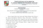 Image : PENGUMUMAN HASIL SELEKSI ADMINISTRASI DAN UJI KELAYAKAN DAN KEPATUTAN (UKK) CALON DIREKTUR PT SARANA PEMBANGUNAN PEKANBARU TAHUN 2025