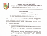 Image : PENGUMUMAN TENTANG PERPANJANGAN KEENAM SELEKSI CALON DIREKTUR UTAMA PT. BPR PEKANBARU MADANI (PERSERODA) TAHUN 2025