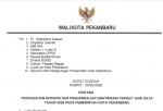 Image : SURAT EDARAN TENTANG PENCEGAHAN KORUPSI DAN PENGENDALIAN GRATIFIKASI TERKAIT HARI RAYA TAHUN 2026 PADA PEMERINTAH KOTA PEKANBARU