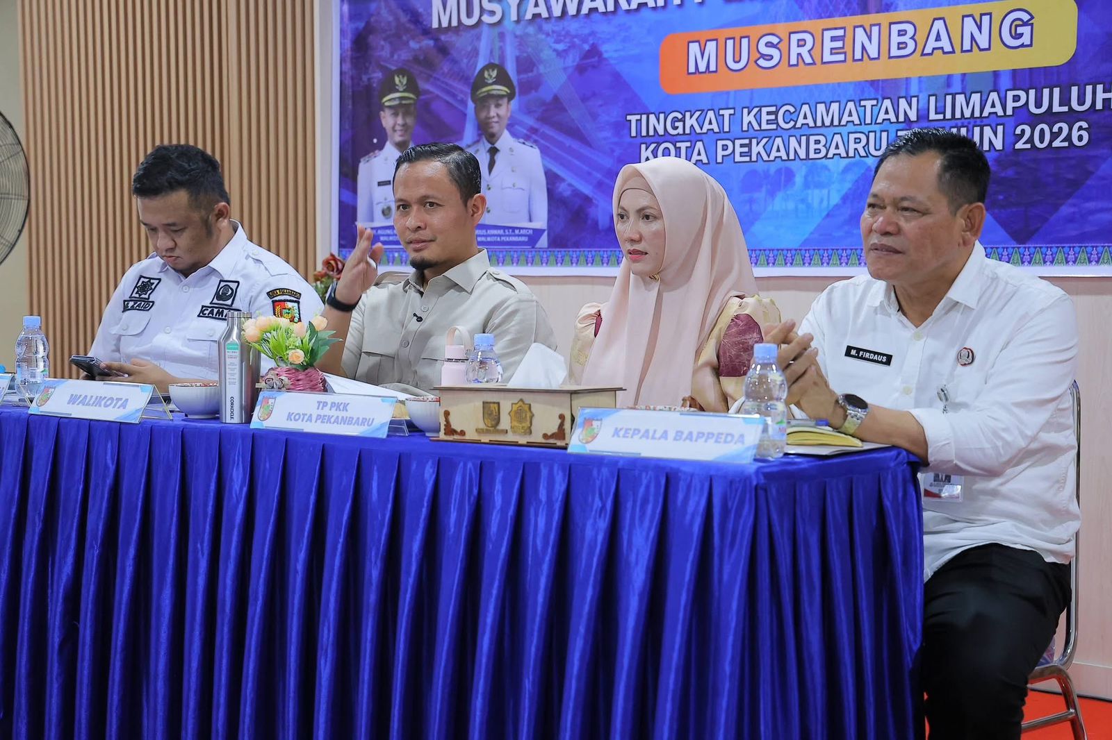 Wali Kota Pekanbaru Agung Nugroho secara resmi membuka Musyawarah Perencanaan Pembangunan (Musrenbang) tingkat Kecamatan Limapuluh, Rabu (11/2/2026).