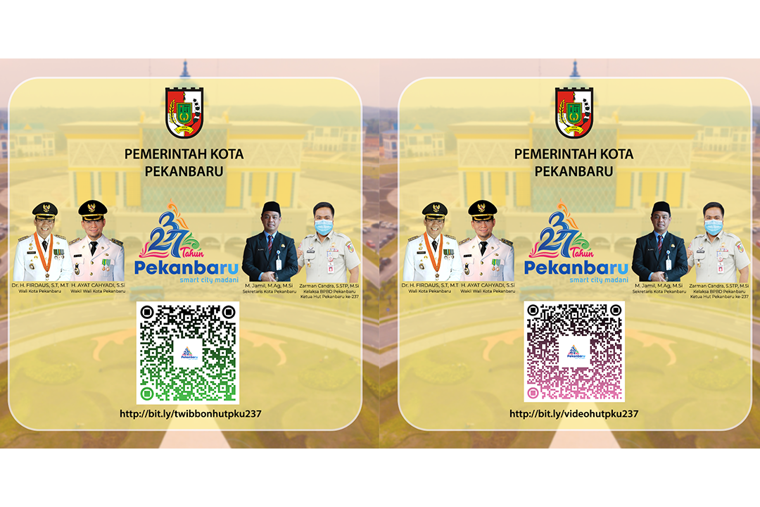 AYO IKUTI! Lomba Video Kreasi dan Desain Twibbon Hari Jadi Kota Pekanbaru ke-237